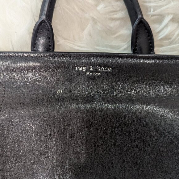 rag & bone Mini Pilot Backpack | Black Italian Lamb Leather - Picture 11 of 11